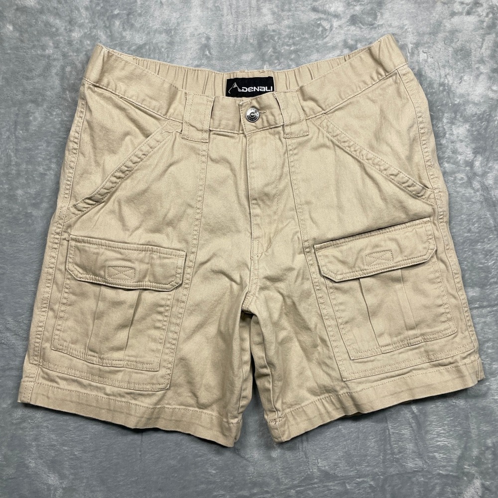 Denali Cargo Shorts Mens 32 Khaki Tan Stretch Cotton Outdoor Hiking Utility
